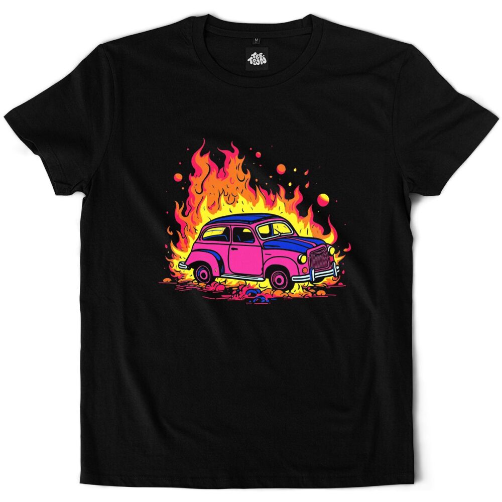 Tshirt Homme - Vintage en Flammes